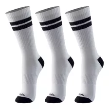 Kit 3 Pares De Meias Esportiva Masculina Cano Longo Mash