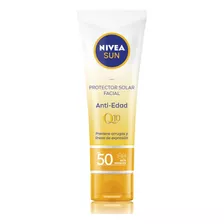 Protector Facial Nivea Sun Q10 Anti-edad Spf50 50 Ml