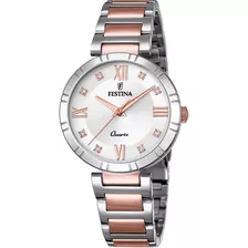 Reloj Festina F16937/d Multicolor Mujer Color De La Correa Plateado