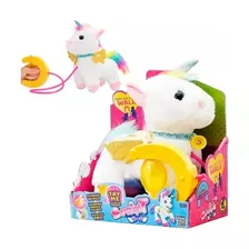 Unicórnio De Pelúcia C/coleira Walking Petz Multikids Br1196