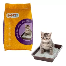 Arena Para Gatos Aglutinante No Toxica Desodorizante 8kg X 8kg De Peso Neto Y 8kg De Peso Por Unidad