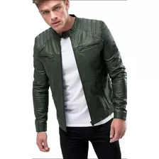 Chompa Para Hombre En Cuerotex 5 Colores Chaqueta Cuero Sint