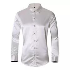 Camisa De Boda, Camisas De Manga Larga, Camisa De Seda Emula