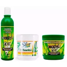 Crecepelo Shampoo 370ml + Mascara 454g + Silicon Bambu 450g