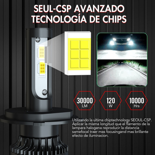 28000lm Kit De Focos Led 9003 H4 Luz Alta Y Baja Para Toyota Foto 6