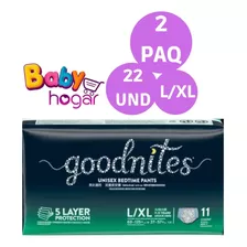 Calzon Goodnites Xl 2 Paq 22 Und