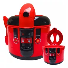 Cozinha Infantil Eletro Panela De Arroz Comidinha Brinqued Cor Vermelho