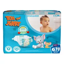 Fralda Descartável Tom&jerry Pacote Hiper P M G Xg Xxg 50uni