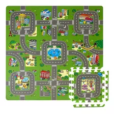 Traffic Play Mat Puzzle Tejas De Espuma Entrelazadas - ...