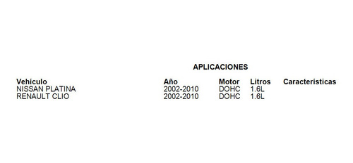 Repuestos Fuel Injection Nissan Platina 2010 1.6 Tomco Foto 3