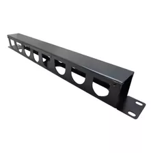 Guia De Cabos Horizontal Fechada Padrão 1u X 19 Para Racks