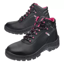 Bota Segurança Ocupacional Feminina Marluvas 50b22 Rosa Pvc