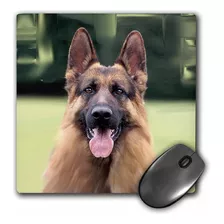 Mouse Pad Dibujo Pastor Aleman 8 X 8 Pulgadas