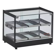 Expositor De Salgados 6 Bandejas Vitrine Dupla Reta Edanca 220v