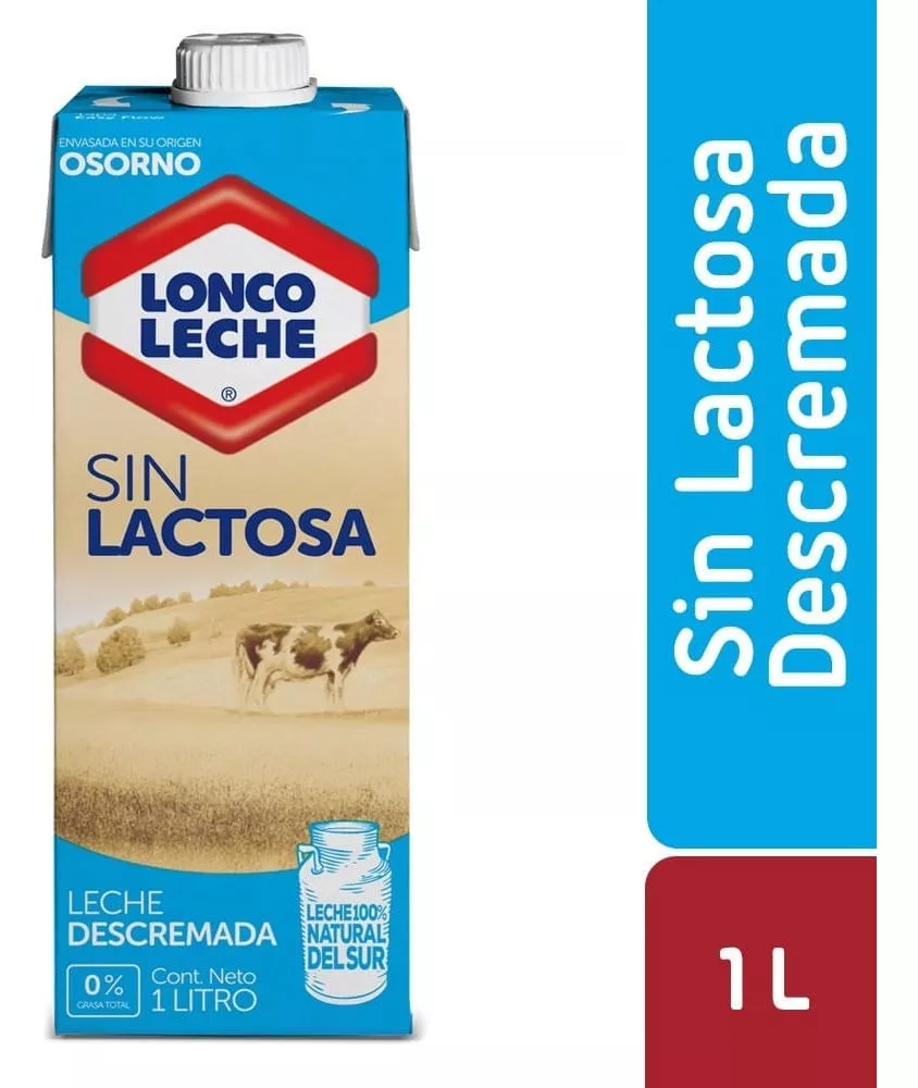 Leche Descremada Sin Lactosa Loncoleche Con Tapa 1 L