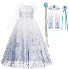 Disfraz Vestido Princesa Elsa Frozen 2 + Accesorios
