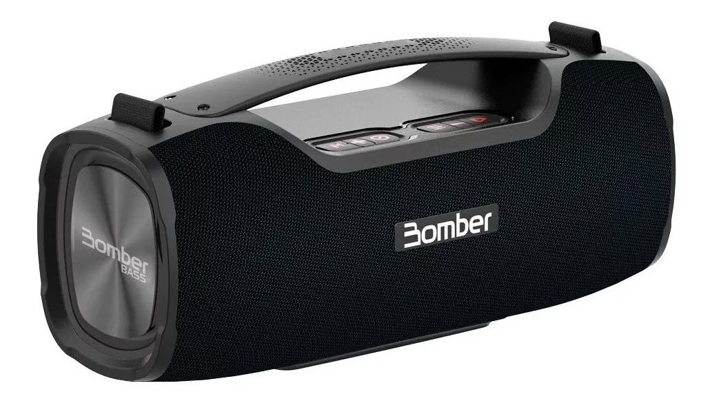 Alto-falante Bomber Bomberbass Portátil Com Bluetooth Preto 