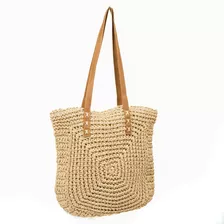 Bolsa De Palha Blogueira Forrada Tendência Feminina Moda