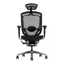 Silla De Escritorio Office Full Action Ejecutiva Ergonómica Negra Con Tapizado De Mesh