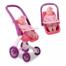 Carrinho Bebe Boneca Conforto Passeio 2x1 Infantil Oferta