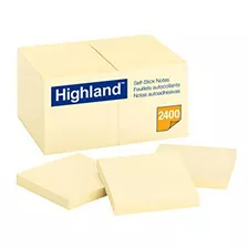 Notas Adhesivas Highland, 24 Pack Amarillas