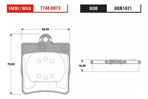 Set Balatas Bajos Metales Del + Tras C240 2003/2005 Trw Foto 2