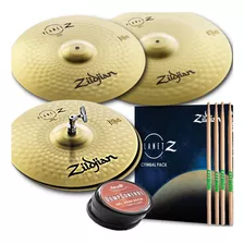 Prato Zildjian Planet Z 14 , 16 , 20 Zp4pk + Baqueta + Gel