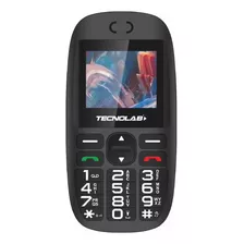 Teléfono Senior Tecnolab 4g Bt 1.7 Adulto Mayor Negro Tl486
