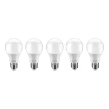 Kit Lâmpada Led Bulbo 5 Un 4,5w 420 Lumes Bivolt E27 Elgin