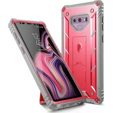 Case Galaxy Note 9 Rosado Poetic Protector 360 Con Parante 