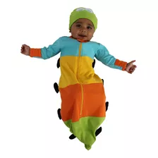 Sozo Baby Caterpillar - Juego De Banderines Y Gorro, Azul/am