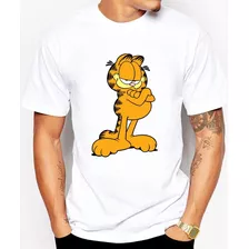  Playeras Blancas Caballero Garfield Gato