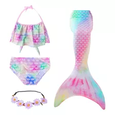 Nasjac Trajes De Baño De Para Niñas Sirena Para Nadar