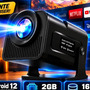 Projetor Hy320 390 Ansi Full Hd Wifi 6 4k Android Bluetooth 150 Polegadas Hdmi Usb Controle Remoto Bivolt Portátil Smart... Preto 127/220v