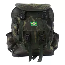 Mochila Militar Canadense Bordada Bandeira Do Brasil 