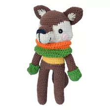 Amigurumi Lobo Harry Pica Pau Muñeco De Apego Crochet