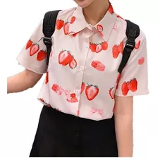 Camisa Fresas Partidas