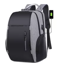 Mochila Executiva Impermeável Usb Masculina Preta Resistente