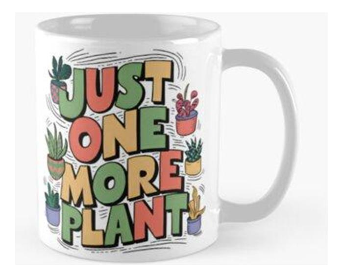 Taza X4 Sólo Una Planta Más - Plant Lover Calidad Premium