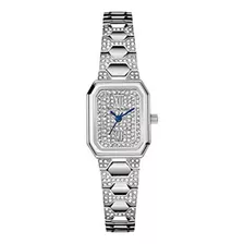 Reloj De Ra - - Wn4053 Mini Crystal Rectangular Stainless St