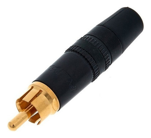 Neutrik Rean Nys373 Conector Ficha Rca Metal A Cable Color Negro