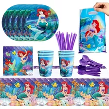 Globi® Pack Cumpleaños Cotillon Globos La Sirenita Ariel X10