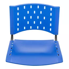 Assento Encosto Plástico Cadeira Fixa Com Flange