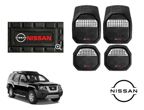 Tapetes 3d Logo Nissan + Cubre Volante X-terra 2005 A 2015 Foto 2