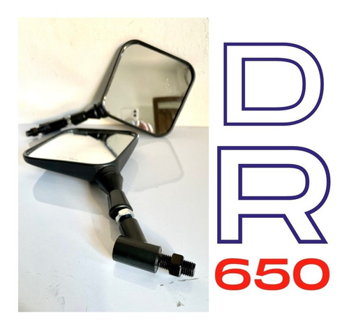 Espejos Retrovisores Moto Susuki Dr650 Cuadrado Foto 3