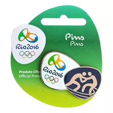 Pin Olimpiadas Rio 2016 Luta Olimpica Pictograma Oficial