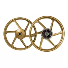 Roda Liga Leve Titan Fan 125 00/08 Ks Kse Tambor 6p Dourado