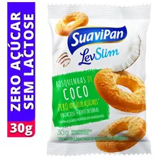 Biscoito Rosquinha Sem Açúcar Sabor Coco Suavipan 35g