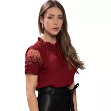 Blusa Feminina Elegante Moda Evangélica