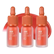 3 Tinta De Labios Ink Airy Velvet N° 2 Selfie Orange Brown